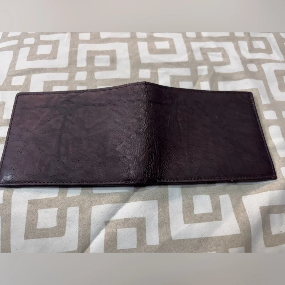 Buxton Dark Brown Dakota Leather wallet Vintage